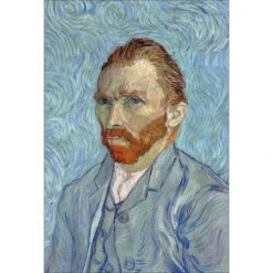 Self Portrait In Blue By Vincent Van Gogh