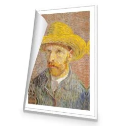 Self Portrait With A Straw Hat By Van Gogh -WALL ART DESGIN SALE self portrait with a straw hat by van gogh canvas rolled canvas 45x30cm 844173
