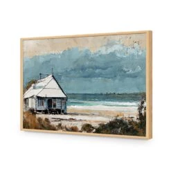 Shack At The Beach -WALL ART DESGIN SALE shack at the beach acrylic glass no border oak frame 45x30cm 971716