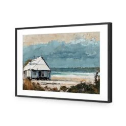 Shack At The Beach -WALL ART DESGIN SALE shack at the beach acrylic glass with border black frame 45x30cm 802219