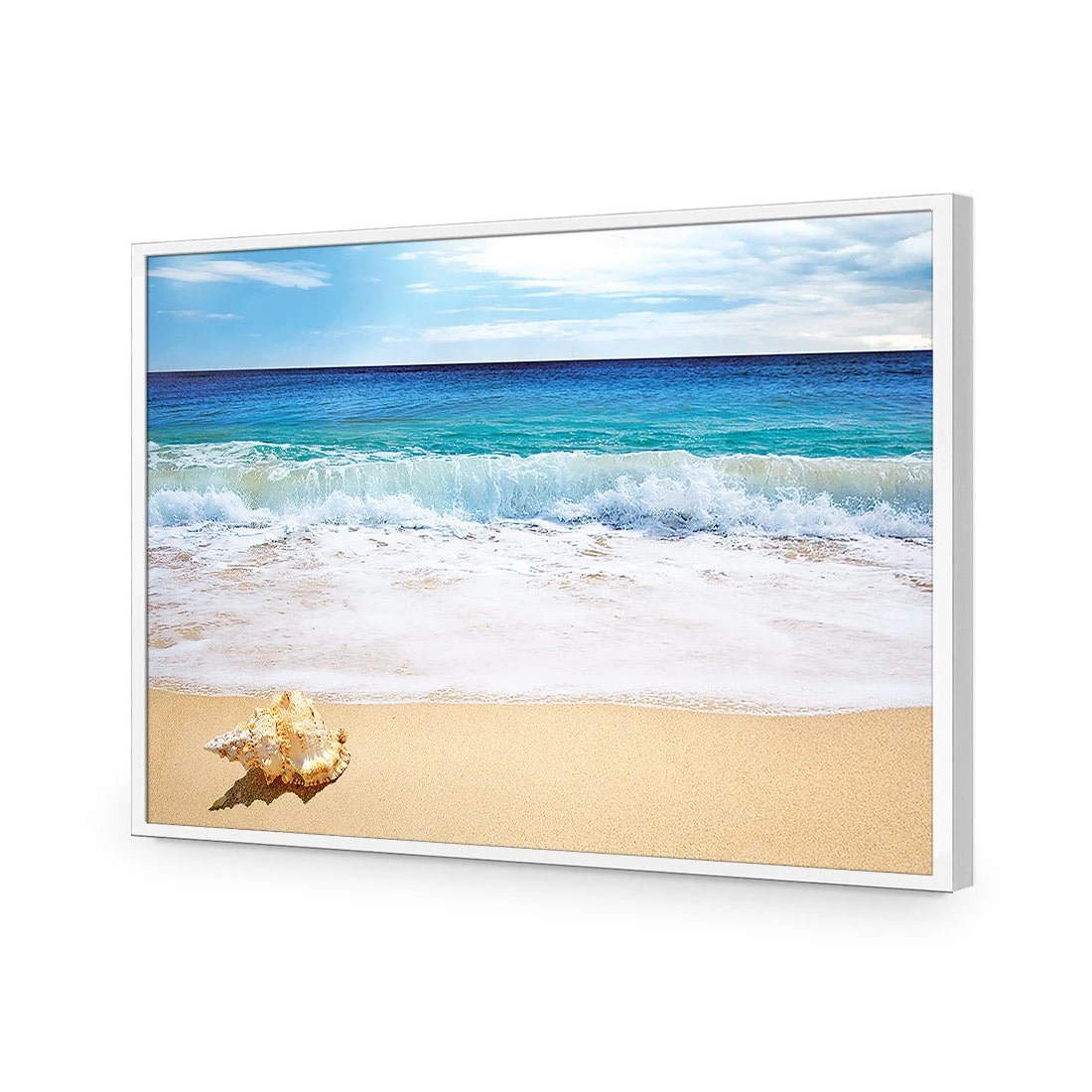 Shell on Beach Shell On Beach -WALL ART DESGIN SALE shell on beach acrylic glass no border white frame 45x30cm 376269