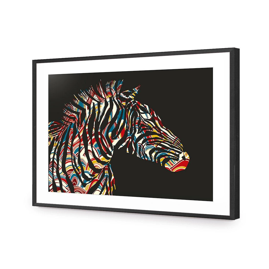 Silhouette Zebra Silhouette Zebra -WALL ART DESGIN SALE silhouette zebra acrylic glass with border black frame 45x30cm 395459