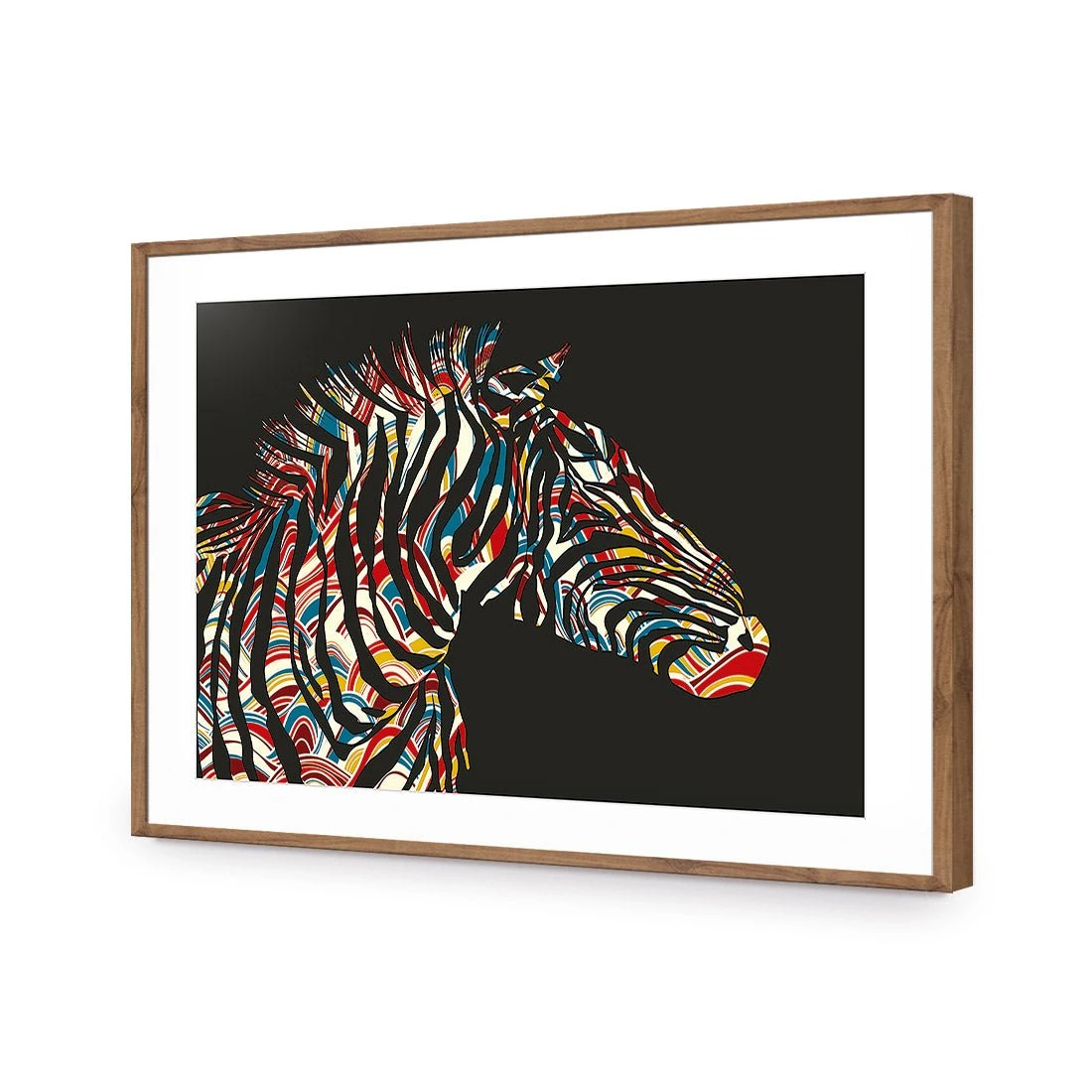 Silhouette Zebra Silhouette Zebra -WALL ART DESGIN SALE silhouette zebra acrylic glass with border natural frame 45x30cm 542419
