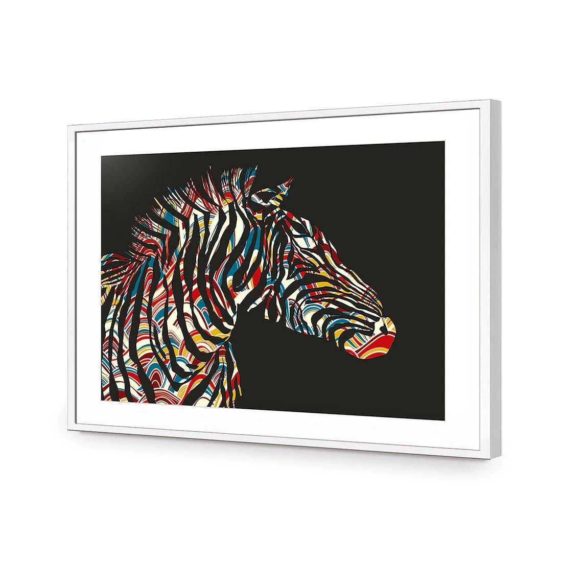 Silhouette Zebra Silhouette Zebra -WALL ART DESGIN SALE silhouette zebra acrylic glass with border white frame 45x30cm 338545