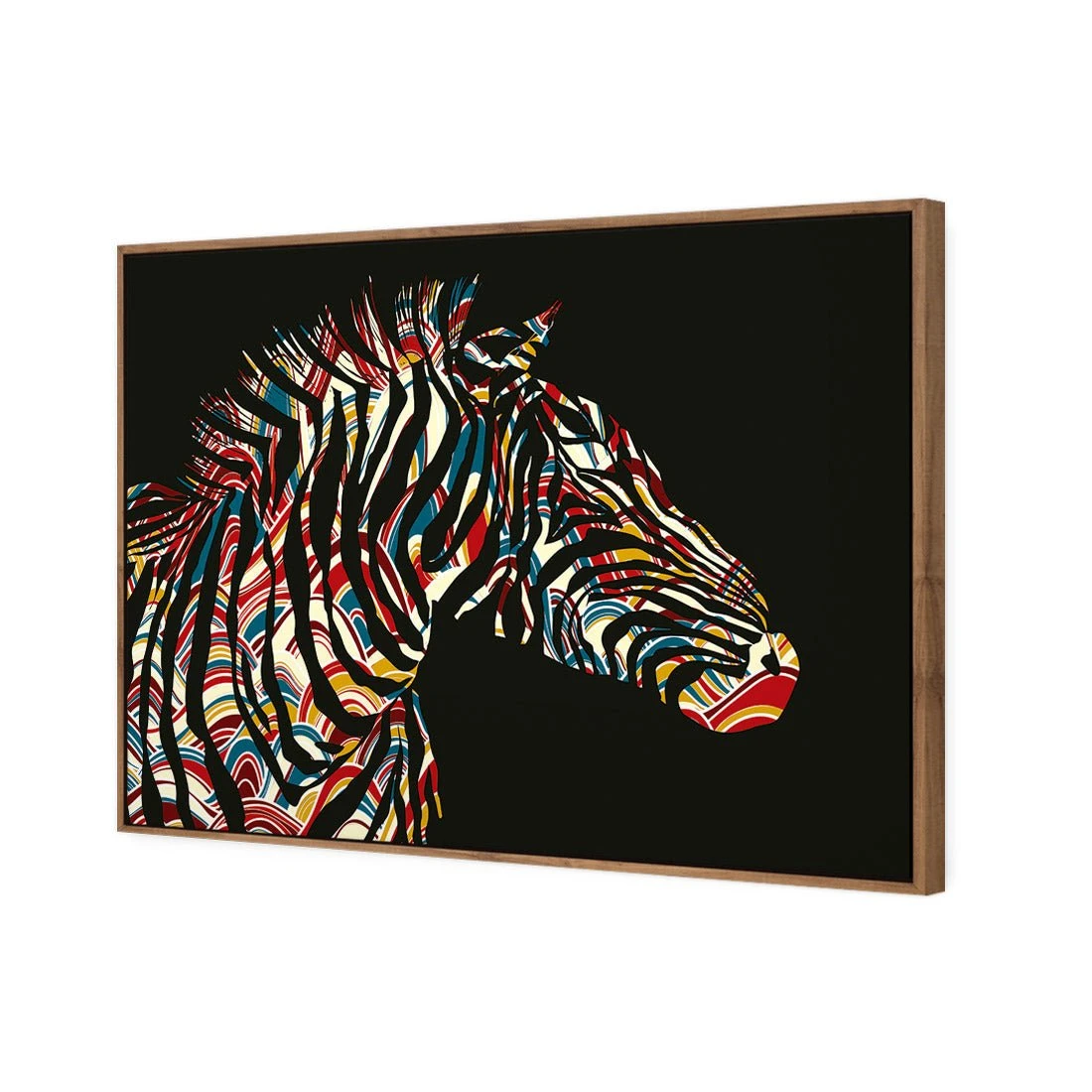 Silhouette Zebra Silhouette Zebra -WALL ART DESGIN SALE silhouette zebra canvas natural floating frame 45x30cm 477830