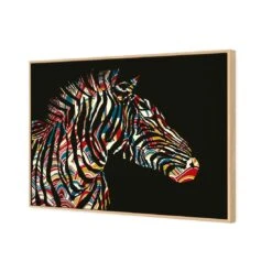 Silhouette Zebra 6 Silhouette Zebra -WALL ART DESGIN SALE silhouette zebra canvas oak floating frame 45x30cm 935631