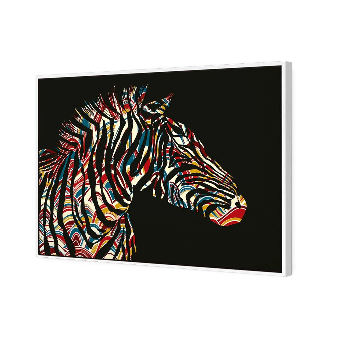 Silhouette Zebra Silhouette Zebra -WALL ART DESGIN SALE silhouette zebra canvas white floating frame 45x30cm 169847