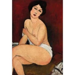 Sitting Nude By Modigliani