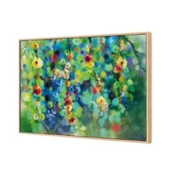 Spring Splendour I -WALL ART DESGIN SALE spring splendour i canvas oak floating frame 45x30cm 614335