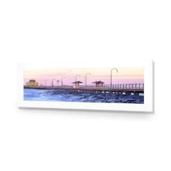 St Kilda Pier Sunset (Long) -WALL ART DESGIN SALE st kilda pier sunset long acrylic glass with border no frame 90x30cm 754807