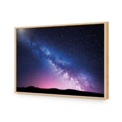 Star Stroke On The Milky Way I -WALL ART DESGIN SALE star stroke on the milky way i acrylic glass no border oak frame 45x30cm 552734