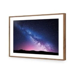 Star Stroke On The Milky Way I -WALL ART DESGIN SALE star stroke on the milky way i acrylic glass with border natural frame 45x30cm 860887
