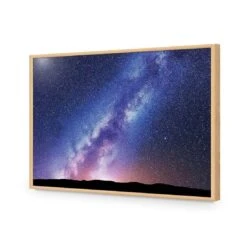 Star Stroke On The Milky Way II -WALL ART DESGIN SALE star stroke on the milky way ii acrylic glass no border oak frame 45x30cm 146805