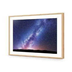 Star Stroke On The Milky Way II -WALL ART DESGIN SALE star stroke on the milky way ii acrylic glass with border oak frame 45x30cm 845376