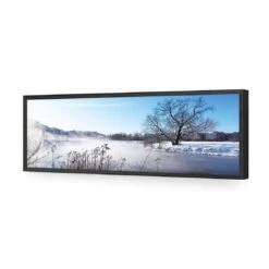 Steamy Lake (Long) -WALL ART DESGIN SALE steamy lake long acrylic glass no border black frame 90x30cm 458876