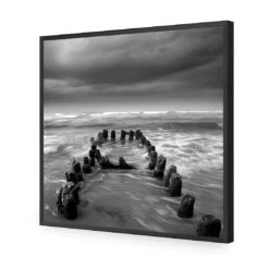 Stormy Mouth, Black And White (Square) -WALL ART DESGIN SALE stormy mouth black and white square acrylic glass no border black frame 37x37cm 499981