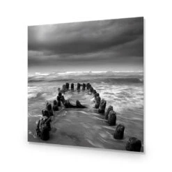 Stormy Mouth, Black And White (Square) -WALL ART DESGIN SALE stormy mouth black and white square acrylic glass no border no frame 37x37cm 660208