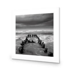 Stormy Mouth, Black And White (Square) -WALL ART DESGIN SALE stormy mouth black and white square acrylic glass with border no frame 37x37cm 633409