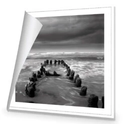 Stormy Mouth, Black And White (Square) -WALL ART DESGIN SALE stormy mouth black and white square canvas rolled canvas 37x37cm 731538