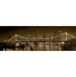 Story Bridge At Night, Sepia