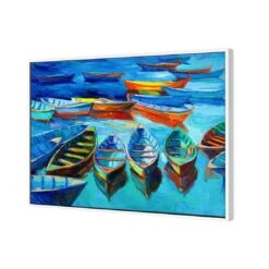 Stranded Row Boats -WALL ART DESGIN SALE stranded row boats canvas stretched canvas 45x30cm 955029