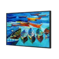 Stranded Row Boats -WALL ART DESGIN SALE stranded row boats canvas stretched canvas 45x30cm 987940
