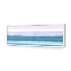 Summer Stripes (long) -WALL ART DESGIN SALE summer stripes long acrylic glass no border white frame 90x30cm 791393
