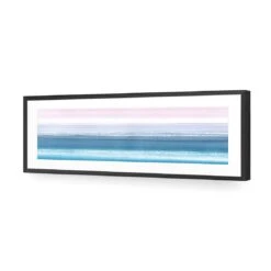 Summer Stripes (long) -WALL ART DESGIN SALE summer stripes long acrylic glass with border black frame 90x30cm 585165