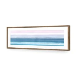 Summer Stripes (long) -WALL ART DESGIN SALE summer stripes long acrylic glass with border natural frame 90x30cm 824748