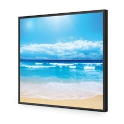 Summertime Beach (square) 15 Summertime Beach (square) -WALL ART DESGIN SALE summertime beach square acrylic glass no border black frame 37x37cm 219664