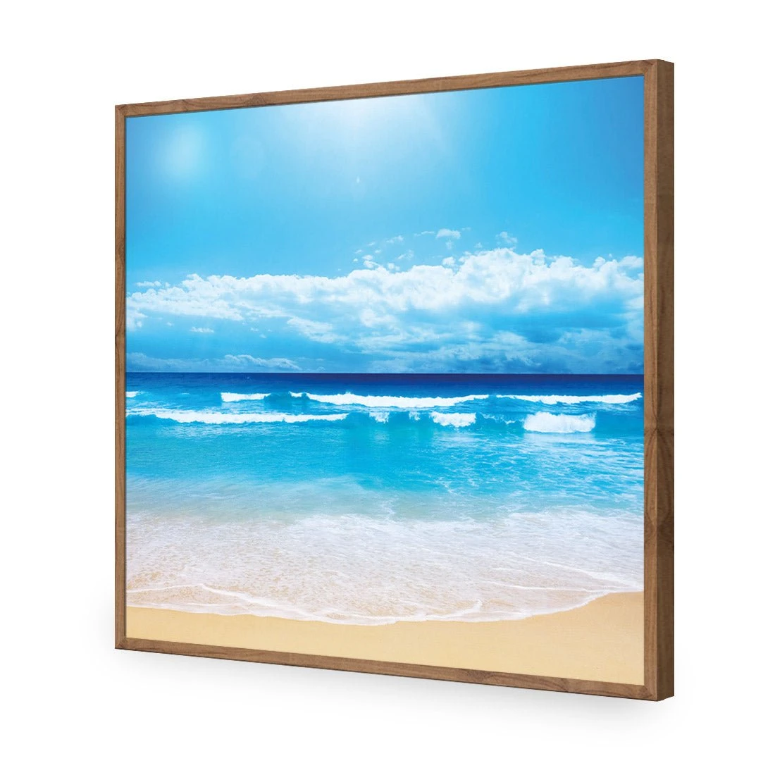 Summertime Beach (square) Summertime Beach (square) -WALL ART DESGIN SALE summertime beach square acrylic glass no border natural frame 37x37cm 851607
