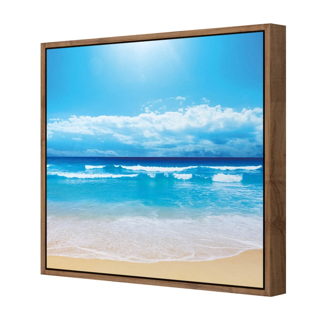 Summertime Beach (square) Summertime Beach (square) -WALL ART DESGIN SALE summertime beach square canvas natural floating frame 37x37cm 299817