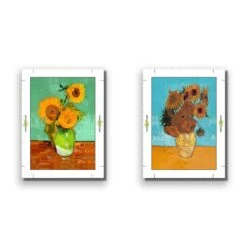 Sunflowers Perfect Pairs 10 Sunflowers Perfect Pairs -WALL ART DESGIN SALE sunflowers perfect pairs canvas rolled canvas 45x30cm 297050