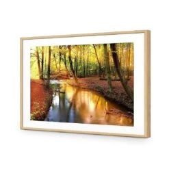 Sunkissed Forest 12 Sunkissed Forest -WALL ART DESGIN SALE sunkissed forest acrylic glass with border oak frame 45x30cm 820202