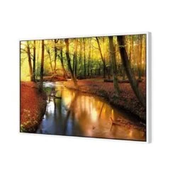Sunkissed Forest 5 Sunkissed Forest -WALL ART DESGIN SALE sunkissed forest canvas white floating frame 45x30cm 523837