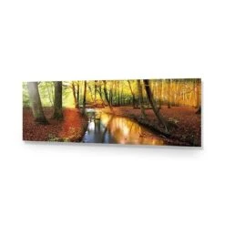 Sunkissed Forest (long) -WALL ART DESGIN SALE sunkissed forest long acrylic glass no border no frame 90x30cm 349952