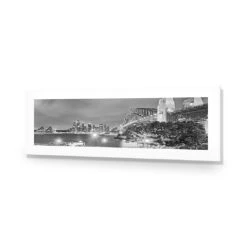 Sydney Harbour And Opera House (long) -WALL ART DESGIN SALE sydney harbour and opera house long acrylic glass with border no frame 90x30cm 651638