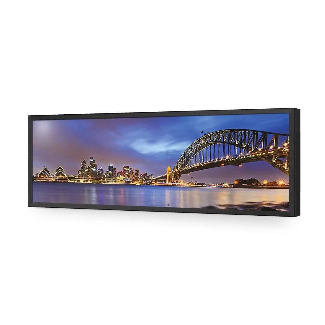 Sydney North Shore (long) Sydney North Shore (long) -WALL ART DESGIN SALE sydney north shore long acrylic glass no border black frame 90x30cm 905332