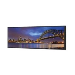 Sydney North Shore (long) 4 Sydney North Shore (long) -WALL ART DESGIN SALE sydney north shore long canvas black floating frame 60x20cm 656817