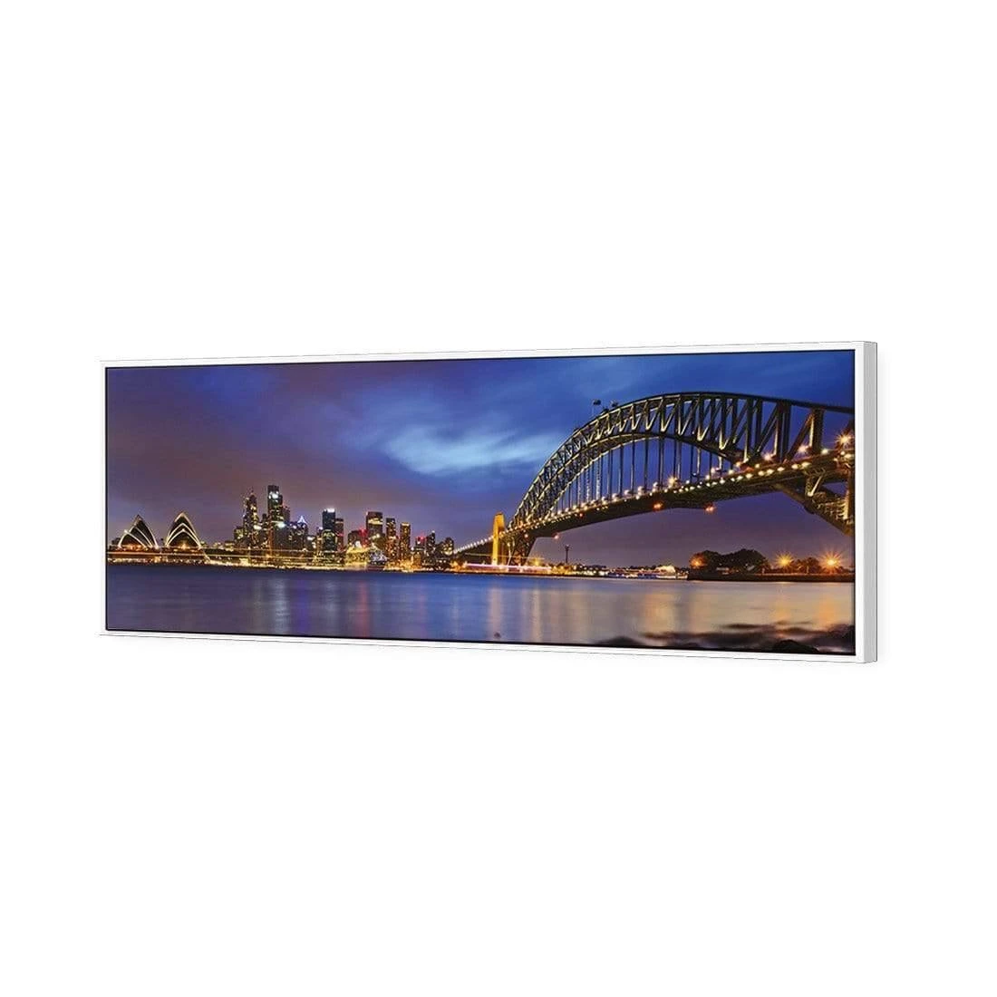 Sydney North Shore (long) Sydney North Shore (long) -WALL ART DESGIN SALE sydney north shore long canvas white floating frame 60x20cm 461855