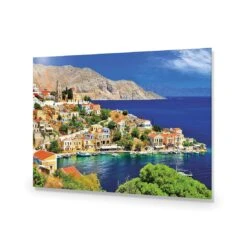 Symi Island, Greece -WALL ART DESGIN SALE symi island greece acrylic glass no border no frame 45x30cm 913197