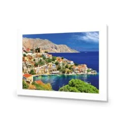 Symi Island, Greece -WALL ART DESGIN SALE symi island greece acrylic glass with border no frame 45x30cm 835795