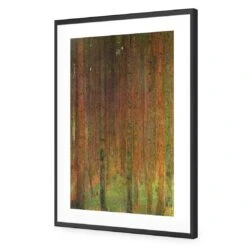 Tannenwald II By Gustav Klimt -WALL ART DESGIN SALE tannenwald ii by gustav klimt acrylic glass with border black frame 45x30cm 726422