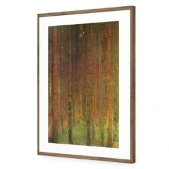 Tannenwald II By Gustav Klimt -WALL ART DESGIN SALE tannenwald ii by gustav klimt acrylic glass with border natural frame 45x30cm 693048