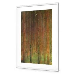 Tannenwald II By Gustav Klimt -WALL ART DESGIN SALE tannenwald ii by gustav klimt acrylic glass with border white frame 45x30cm 377291