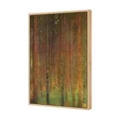 Tannenwald II By Gustav Klimt -WALL ART DESGIN SALE tannenwald ii by gustav klimt canvas oak floating frame 45x30cm 398911