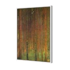 Tannenwald II By Gustav Klimt -WALL ART DESGIN SALE tannenwald ii by gustav klimt canvas white floating frame 45x30cm 830276