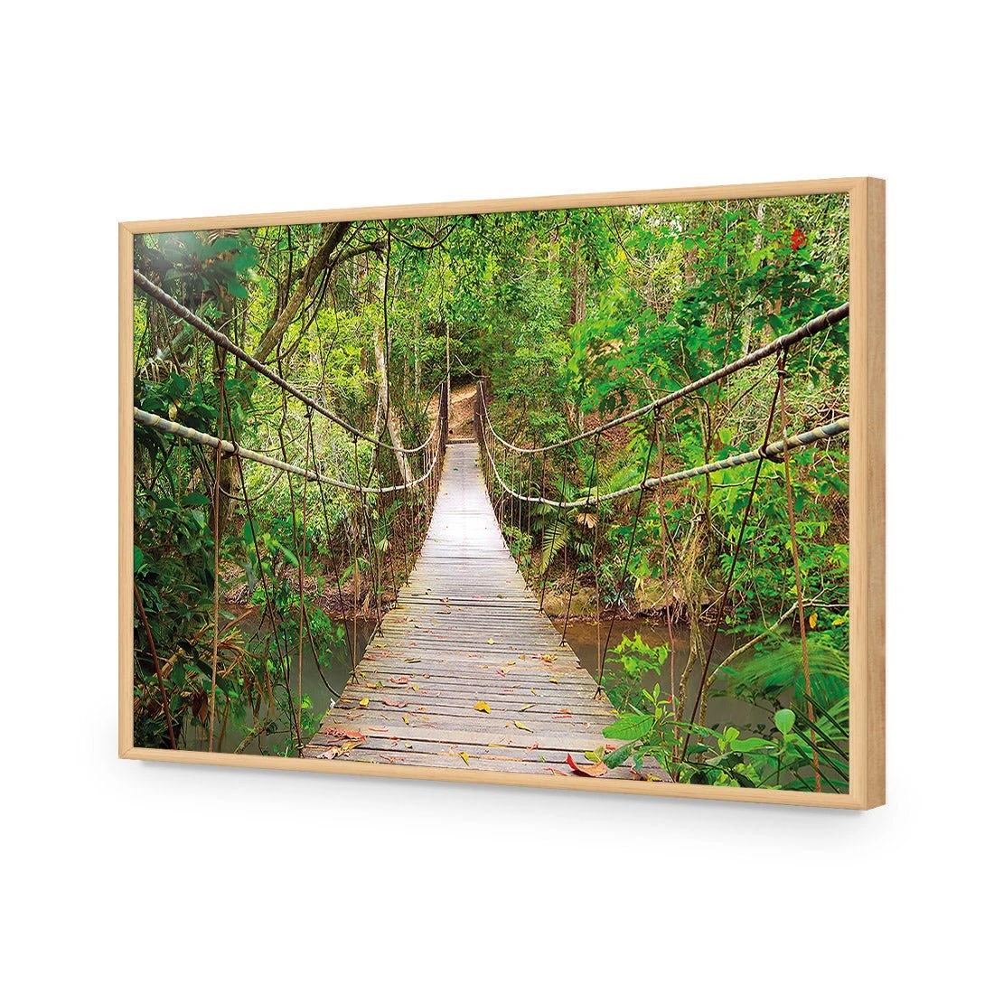 Thai Suspension Bridge Thai Suspension Bridge -WALL ART DESGIN SALE thai suspension bridge canvas stretched canvas 45x30cm 211550