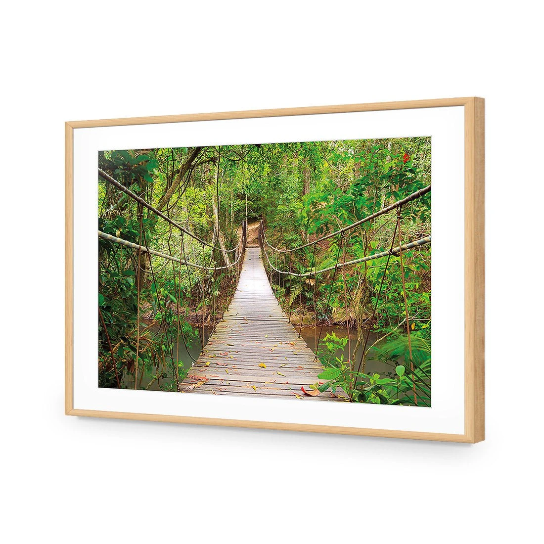 Thai Suspension Bridge Thai Suspension Bridge -WALL ART DESGIN SALE thai suspension bridge canvas stretched canvas 45x30cm 231385