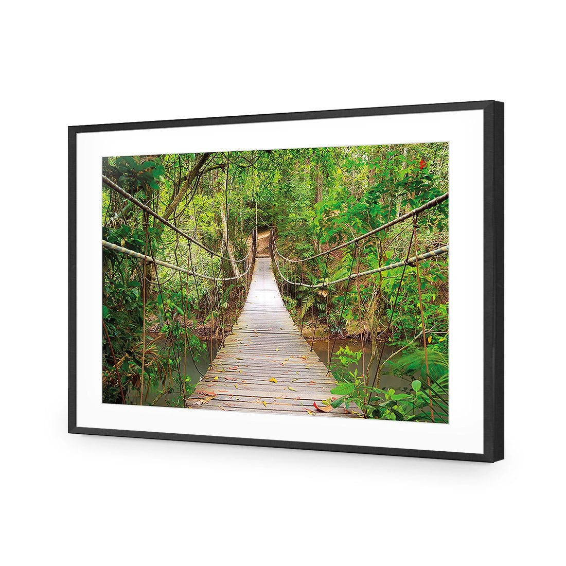 Thai Suspension Bridge Thai Suspension Bridge -WALL ART DESGIN SALE thai suspension bridge canvas stretched canvas 45x30cm 350548